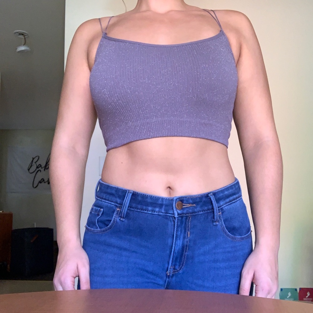 Cropped tank bralette